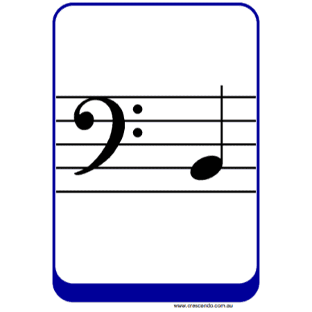 Staff cards bass clef