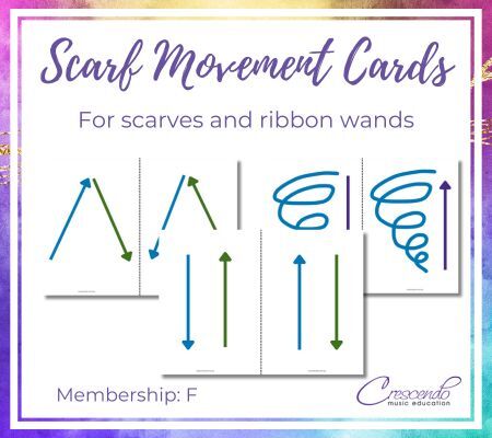 Thumbnail - Scarf Ribbon Movement Cards - F