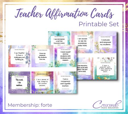 Thumbnail - Teacher Affirmation Cards - Forte